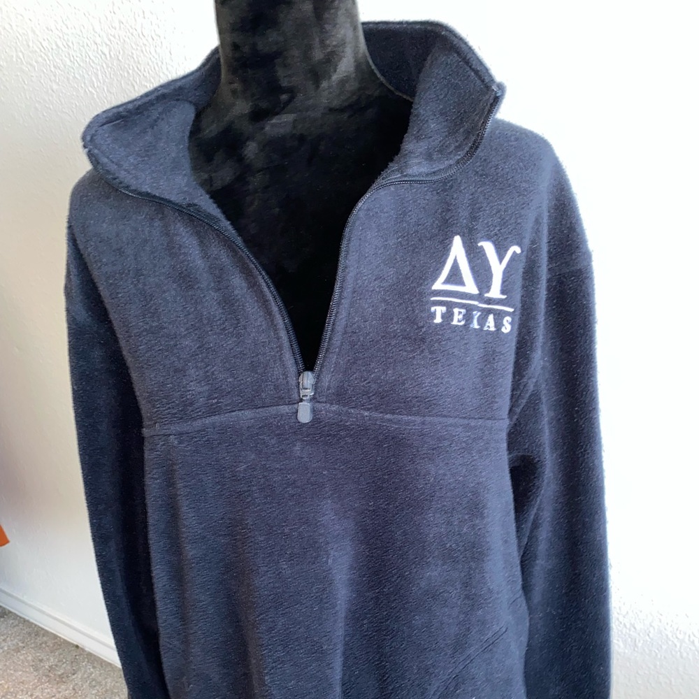 UT TEXAS delta Upsilon 1/4 fleece jacket